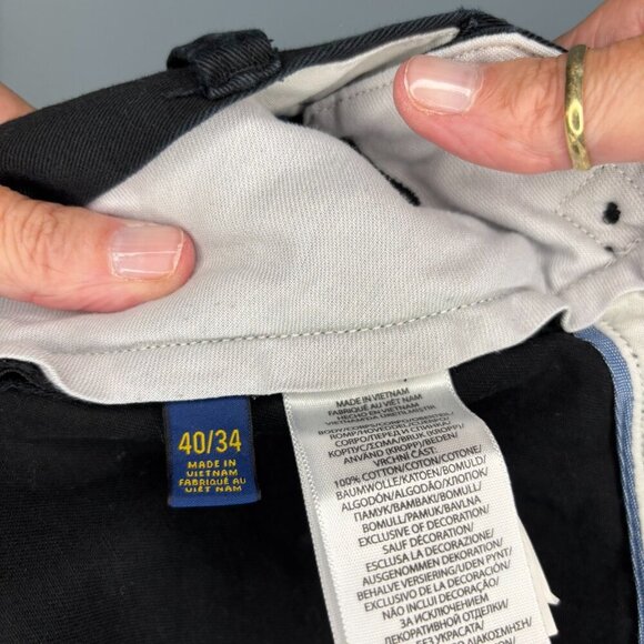 POLO RALPH LAUREN The Polo Chino Classic Fit Mens 40x34 Black - Picture 5 of 7